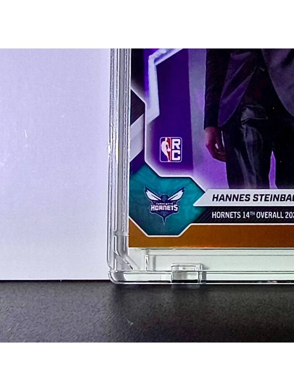 Hannes Steinbach Rookie 2026-27 Topps NBA Draft #HSTE Orange Foil 07/25 Hornets